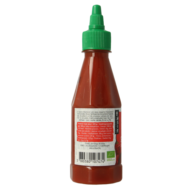 Chilli sauce sriracha spicy organic 250 Gram