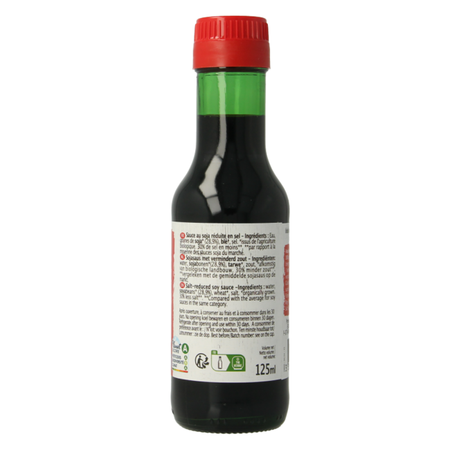 Primeal Salsa de soja 30% menos sal bio 125 mililitros