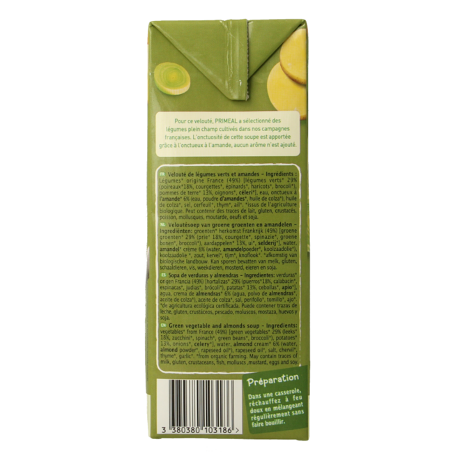 Creamy potato soup organic 1 Litre
