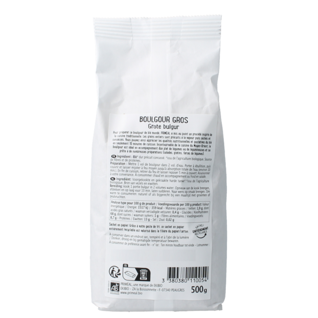 Primeal Bulgur grof bio 500 Gram