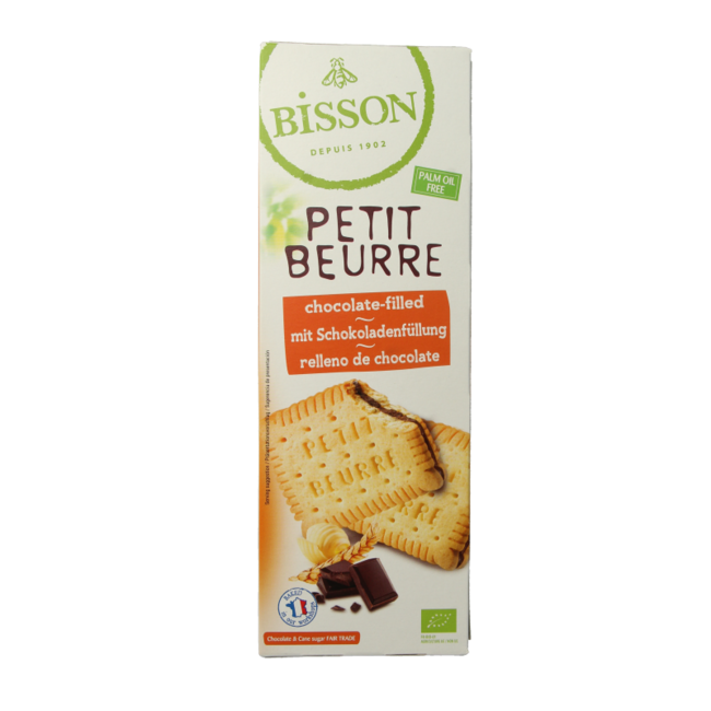 Bisson Petit Beurre Keks mit Schokolade Bio 197 Gramm