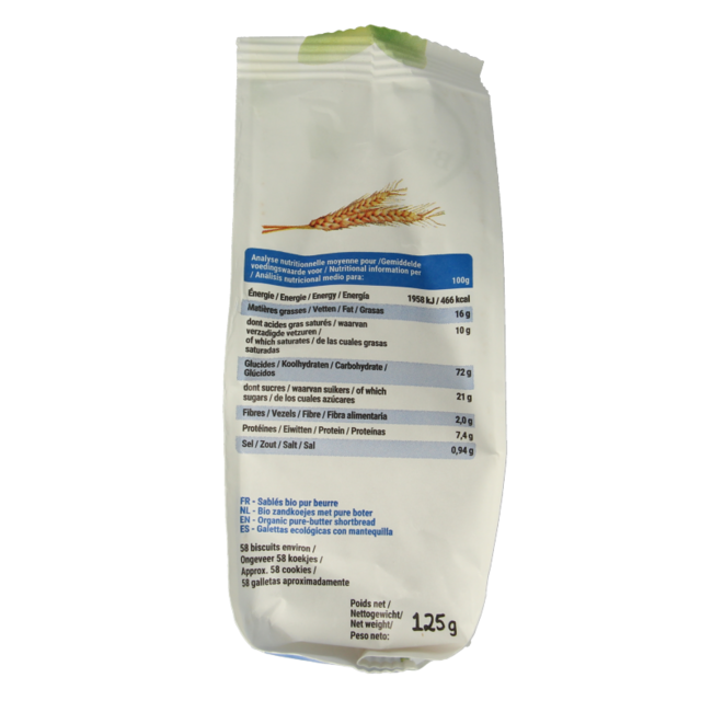 Bisson Mini Petit Beurre Kekse Bio 125 Gramm