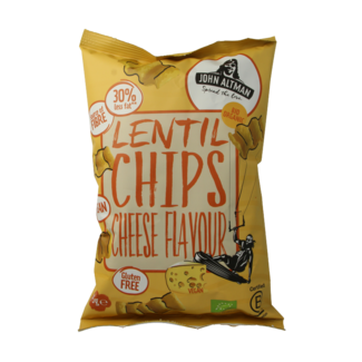 John Altman Lentil chips vegan cheese organic 75 Gram