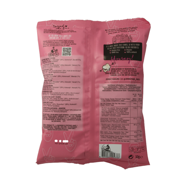 John Altman Palomitas dulces y saladas bio 32 gramos