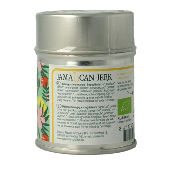 Natural Temptation Jamaican jerk tin organic 40 Gram