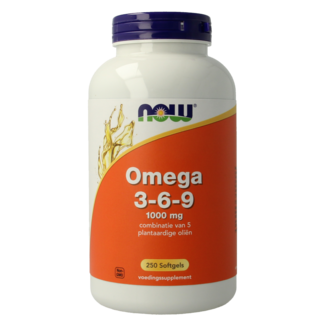 NOW NOW Omega 3-6-9 1000mg 250 Softgels