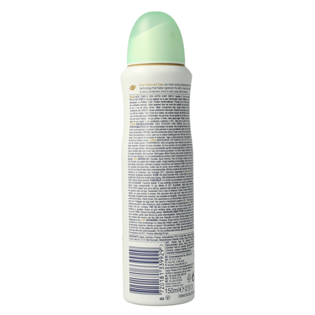 Dove Deodorant Spray Go Fresh Gurke 150 Milliliter