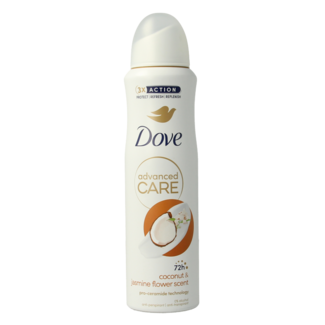 Dove Desodorante en spray advanced coco y jazmín 150 mililitros