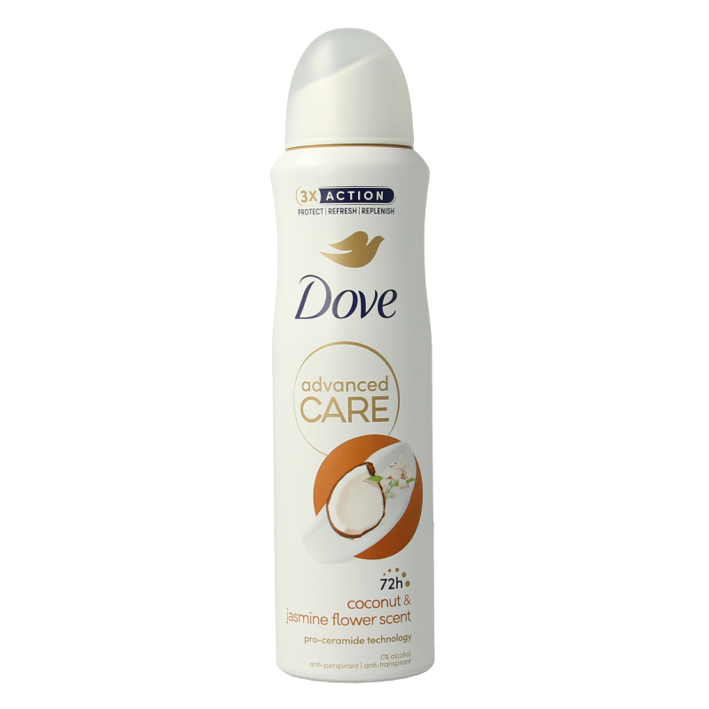 Dove Desodorante en spray advanced coco y jazmín 150 mililitros