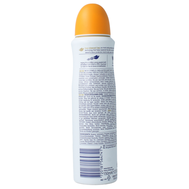 Dove Deodorant spray go fresh passion fruit & lemongrass 150 Millilitres