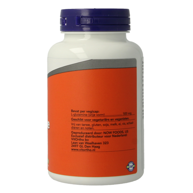 NOW L-Glutamin 500 mg 120 vegetarische Kapseln