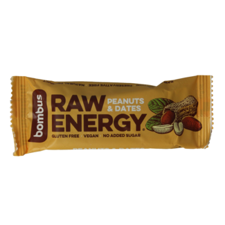 Bombus Bombus Raw Energy Bar Erdnuss & Datteln 50 Gramm