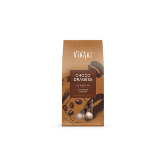 Vivani Vivani Choco dragees espressio bio 75 Gramos