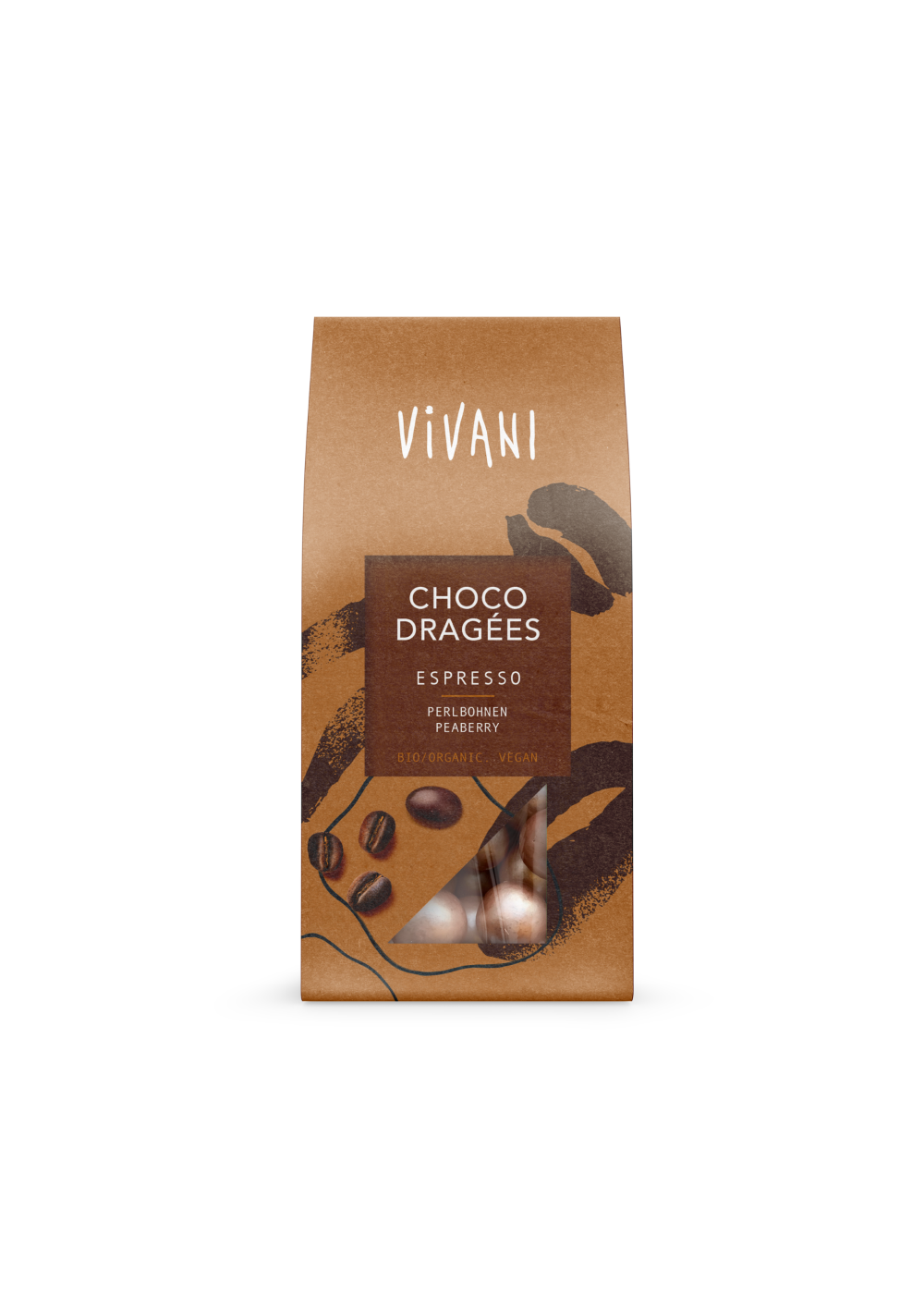 Vivani Choco dragees espressio bio 75 Gram