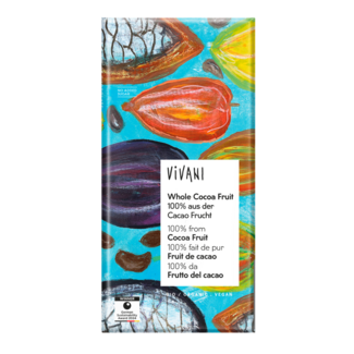 Vivani Vivani Cioccolato fondente frutto intero di cacao bio 80 Grammi