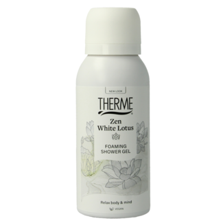 Therme Therme Zen espuma de ducha de loto blanco 50 mililitros