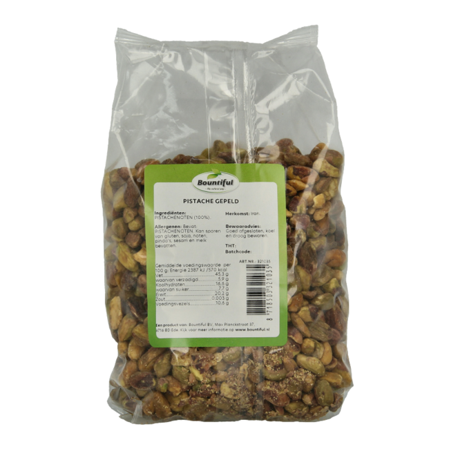 Bountiful Pistazien geschält 500 Gramm