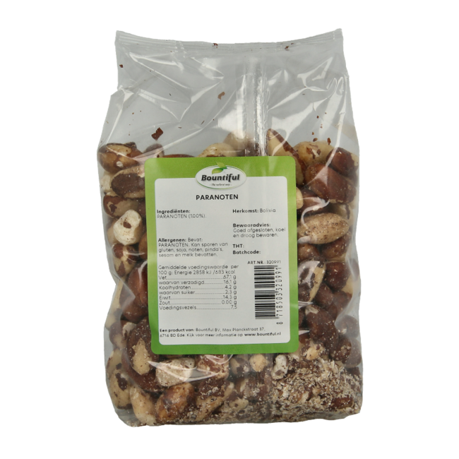 Bountiful Brazil Nuts 500 Gram