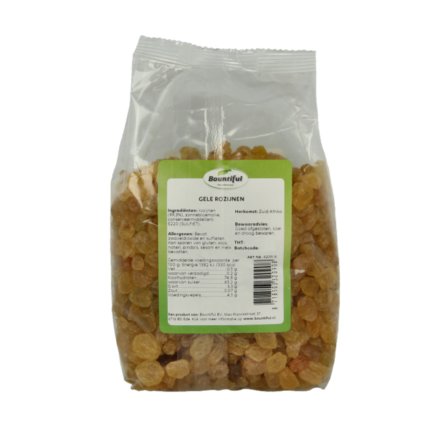 Uvetta Gialla Bountiful piccola 500 Grammi