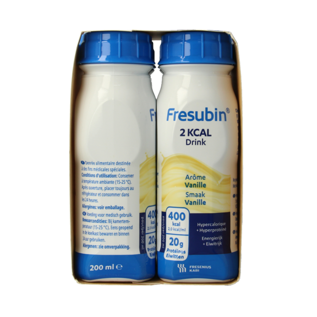 2Kcal Drink Vanille 200ml 4 Stück