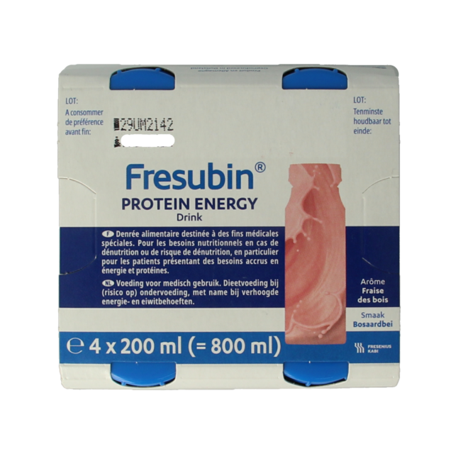 Fresubin Protein bosaardbei 200ml 4 Stuks