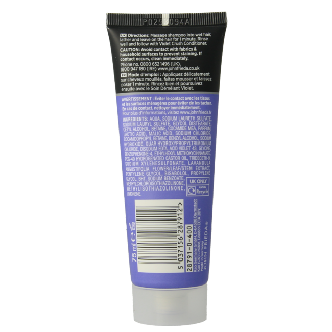 John Frieda Shampoo violet crush 75 Millilitres