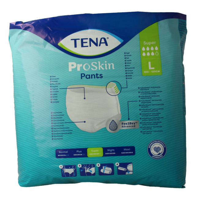 Tena Proskin pants super L 12 pieces