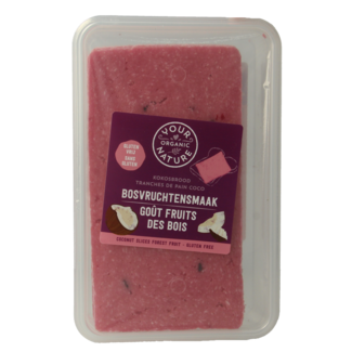 Your Organic Nature Pain de coco aux fruits des bois bio 225 g