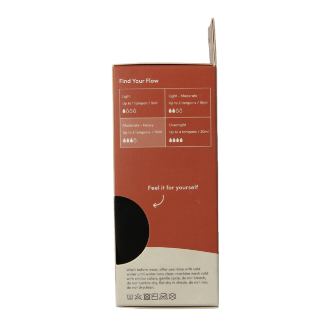 Boody Menstruationsunterwäsche Bikinislip Schwarz Normal L 1 Stück