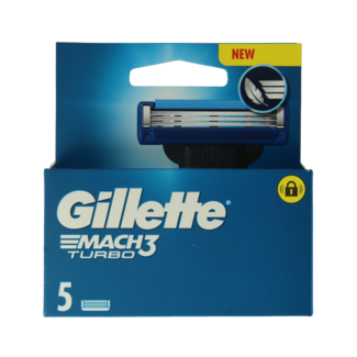 Gillette Lame Gillette Mach3 Turbo 5 Pezzi