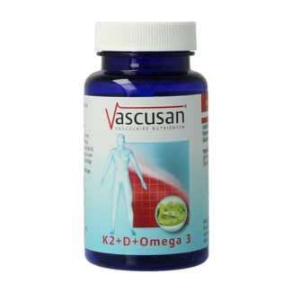 Vascusan K2 vit D oméga 3 60 gélules