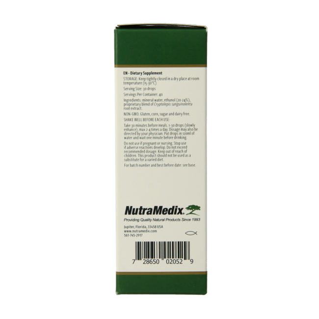 Nutramedix Cryptolepis 60 Mililitrów