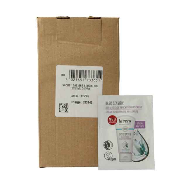 Campione Lavera Basis Sensitiv Crema Idratante Bio 100 Pezzi