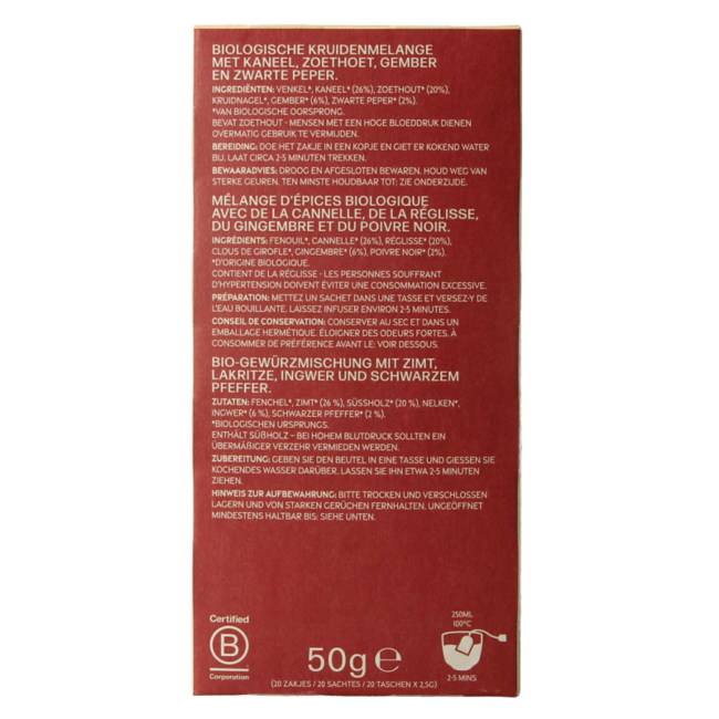 Piramide Natural energy bio 20 Bags