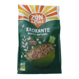 Zonnatura Krokante muesli naturel bio 375 Gram