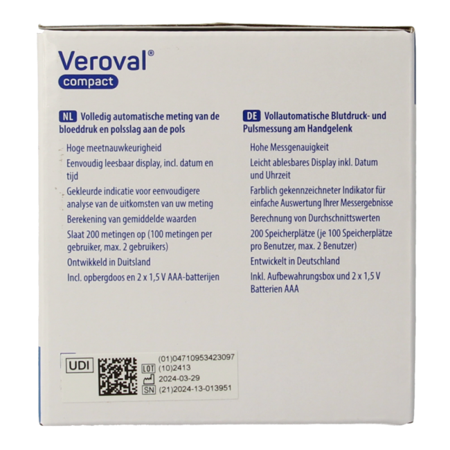 Veroval Compact BPW22 LG2 P1 1 Pezzo
