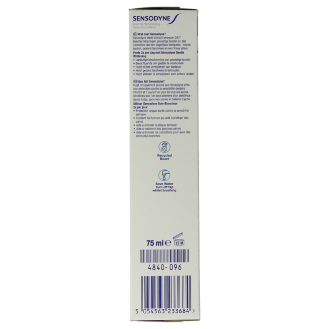 Gentle Whitening Toothpaste 75 Millilitres