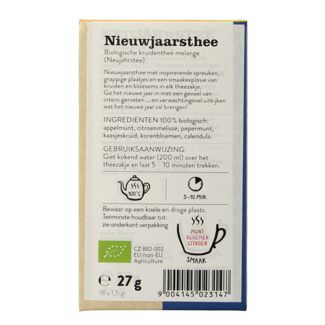 Té de Año Nuevo bio 18 bolsitas