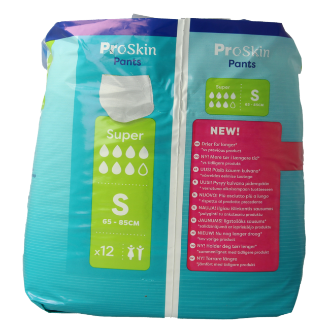 Tena Proskin pants super S 12 unidades