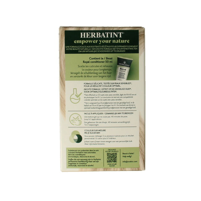 Herbatint 10N Rubio platino 170 mililitros