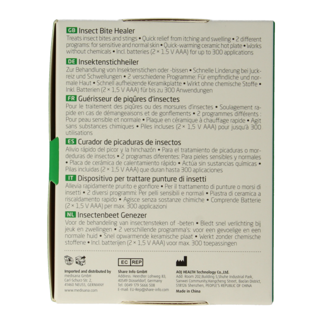 Medisana IB100 Insect Bite Healer, 1 Piece