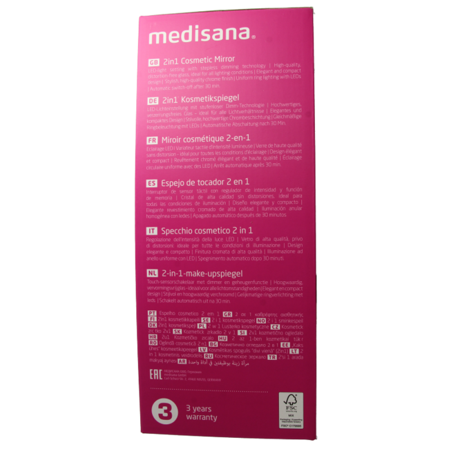 Medisana Cosmetic Mirror 2 in 1 CM844 1 Piece