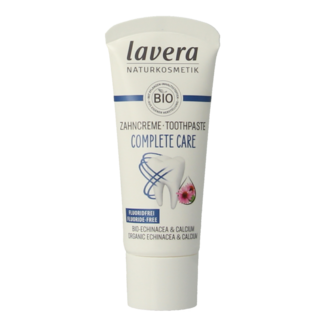 Lavera Tandpasta complete care fluoridevrij bio mini 20 Milliliter