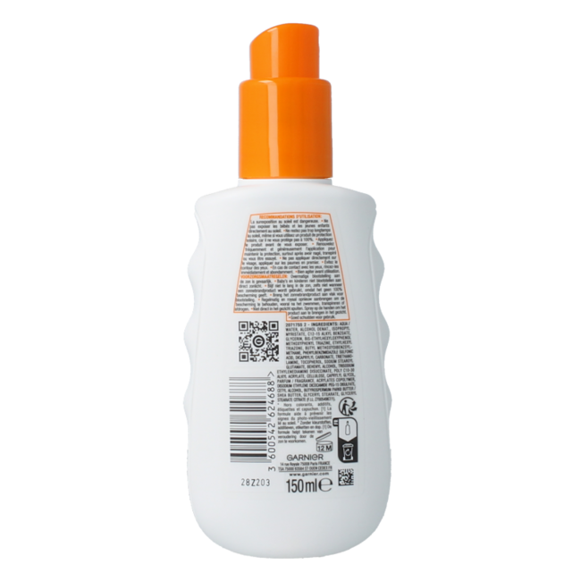 Ambre Solaire Lait hydratant protecteur spray SPF50+ 150 ml