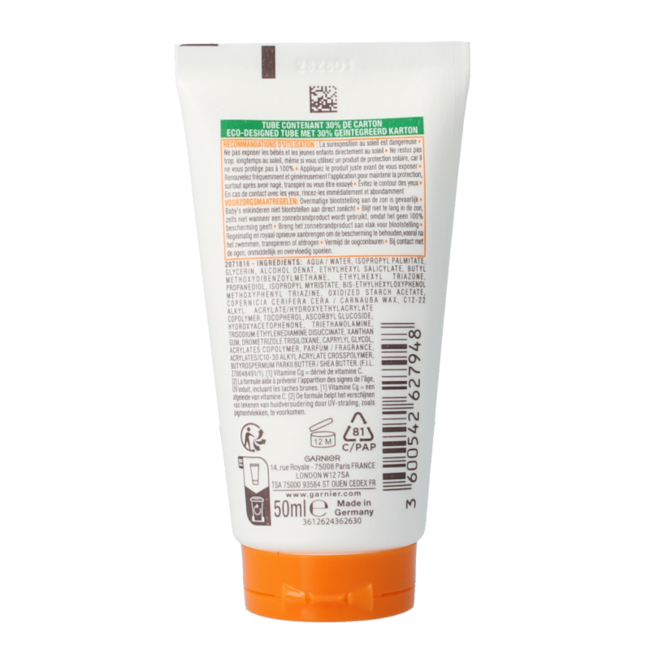 Lait hydratant protecteur SPF30 50 millilitres