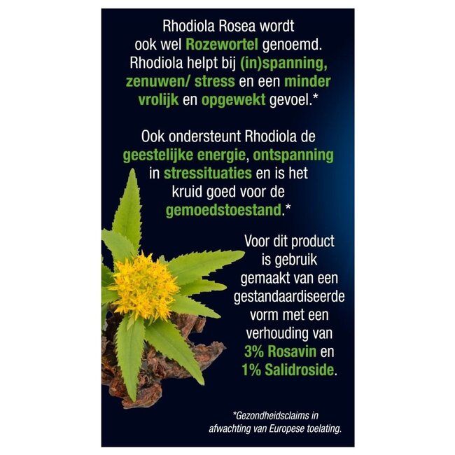 Rhodiola rosea 60 comprimidos