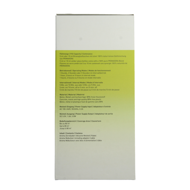 Primavera Aroma Diffuser Purist 1 Piece