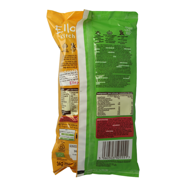 Puff pops peas & sweetcorn 10+ maanden bio 36 Gram