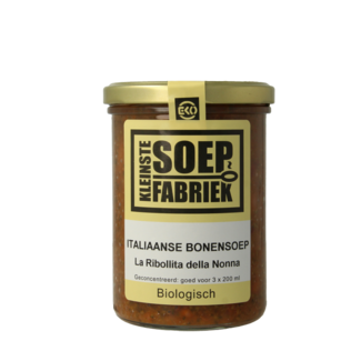 Kleinstesoepfabriek Italian bean soup organic 400 Millilitres