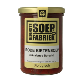 Kleinstesoepfabriek Kleinstesoepfabriek Organic beetroot soup 400 Millilitres